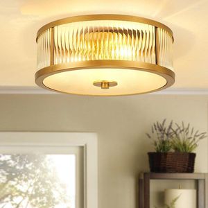 Ceiling Lights Modern Copper LED Living Room Lamps Bedroom Study Luminaria Kitchen Fixtures