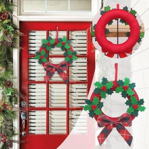 Decorative Flowers Green Leaf Decoration Christmas Wreath Wall Door Hanging Accessories Tree Window Suction Cups