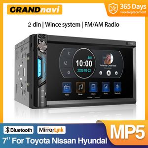 2din Car Radio Touch Screen Bluetooth Mirror Link Mp5 Player 2 Din USB Autoradio 71BT 7" For VW Toyota Nissan Hyundai