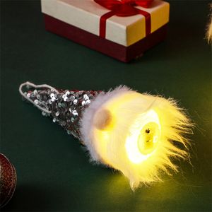 Weihnachtszwerge mit LED-Licht, schwedisches Tomte-Weihnachtsmann-Plüschspielzeug für Weihnachtsbaum, Heimdekoration, Kindergeschenke