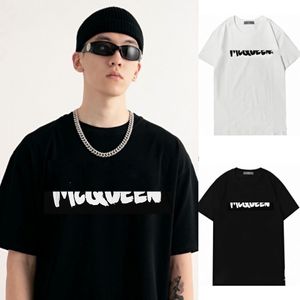 Designer Herren T-Shirts Damen T-Shirt MCQEEENS Baumwolle Bedrucktes Sweatshirt Mode Top Hip Hop T