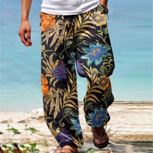 Men's Tracksuits 6 Memória Espuma Men Calça colorida mensal versátil All Print Loose Fashion Beach Pocket Troushers 221122