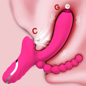 3 I 1 klitoris sucker dildo vibrator för kvinnor klitoris g spot tunga slickar vakuum stimulator sex leksaker vuxna varor för kvinnlig