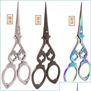 Craft Tools Craft Tools Sewing Embroidery Vintage Scissor Gold Zigzag Tailor Scissors For Fabric Thread Cutter Handicraft 20220510 D Dhgd1