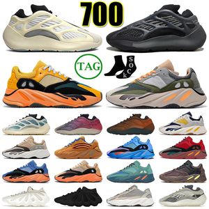 kanye west boost 700 v1 v2 v3 2021 MNVN Wave shoes chaussures yecheil scarpe shoes 3m white black reflective mens women sneakers wave runner 700