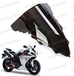 Nowy motocykl podwójny bąbelek przedniej szyby przedniej szyby ABS dla Yamaha YZF R1