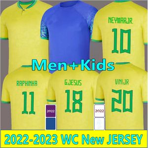 2022 2023 MARTINELLI RICHARLISON camisas de futebol 22 23 G.JESUS L.PAQUETA CASEMIRO FRED T.SILVA ANTONY VINI JR RODRYGO RAPHINHA FRED MEN KIDS Camisa de futebol camesitas