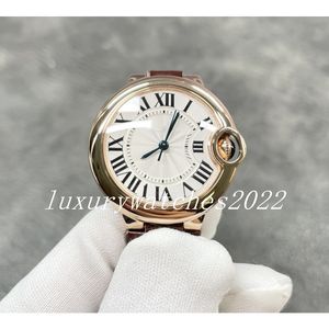 Classic New Women Watches 33mm Genuine Lether Strap Geometric Ladies Roman Number movimento al quarzo Orologio da polso Montre De Luxe