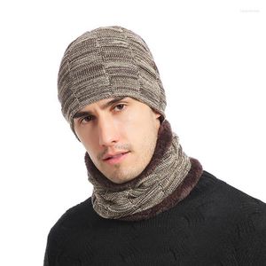 Bandanas Camping Hiking Cycling Winter Warm Scarf Soft Stretchable Beanie Caps Windproof Knitted Fleece Hat For Men Women Ear Care