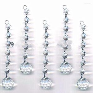 Chandelier Crystal 20 Chains Clear Beads Glass Hanging Prism Ball For Wedding Home Christmas Tree Decoration