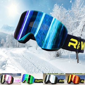 Ski Goggles Biathlon Double Lins Gchenses UV400 Magnet Anti-Fog Men Freestyle Alpine Cross Country Jumping Sunglass Women 221122