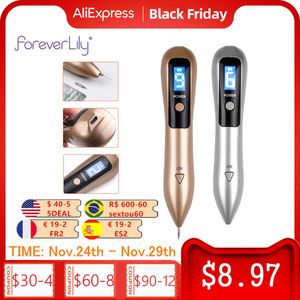 Dispositivos de cuidados de rosto Nobox-Laser Spot Remoção caneta Mole de removedor escuro Point Skin Wart Tag Tattoo Beauty Tool LCD 221122