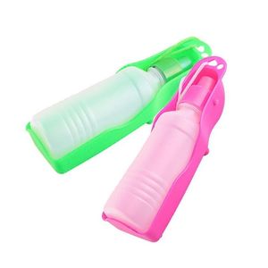 Miski dla psów Podajniki 250 ml 500 ml przenośna puda dla psa butelka do butelki Koty Koty Koty Travel Outdoor Fold Up Dispenser Kubek WX91482 DHVDQ