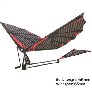 Simuladores 18 polegadas de águia fibra de carbono imitar pássaros montagem batendo asa de vôo diy modelo aeronave planing brinquedo 221122