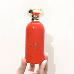 Red Square Parfym 100ml Män Kvinnor Neutral Doft 3.4fl.oz Eau De Parfum Långvarig lukt EDP Red Bottle Parfymer Unisex Sexig UAE Spray Köln Snabb leverans