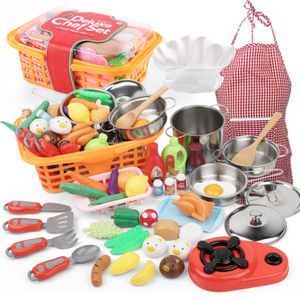 Küchen Spielen Lebensmittel Mädchen Spielzeug Küche Pretend Schürze für Kinder Kochen Backen Kuchen Spielzeug Utensil Kleinkind Dress Up Chef Kostüm Rolle 221123