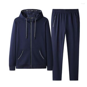 مجموعات الجري 2022 كبيرة الحجم 9XL Tracksuits الرجال مجموعة السترات الرياضية غير الرسمية السراويل Sweatshirt للملابس الرياضية الذكور جودة الجودة بدلات الصالة الرياضية