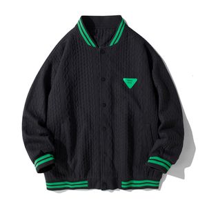 Männer Leder Faux Herbst Winter Jacken Mäntel Kontrast Twist Streifen Collage Baseball Kragen Bomber für männer Schwarz Weiß veste homme 221122