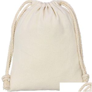 Förpackningsväskor DString Puches Gift Packaging Jewely Bag Wedding Sack Burlap Drop Delivery Office School Business Industrial Packing DHSZK