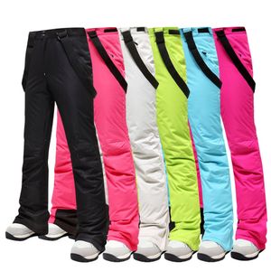 Skiing Pants -30 Women Ski Brands Outdoor Sports High Quality Suspenders Trousers Windproof Waterproof Warm Winter Snow Snowboard 221122