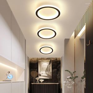 Światła sufitowe okrągłe lampa korytarza LED Wejście wernność Red Red Aisle Household Balcony Cloakroom Proste nowoczesne 5093#