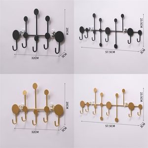 Luxury Fitting Room Coat Hooks For Wall Nordic Style Door Key Hat Hanger Rack Storage Iron Wall Hanging Hook Home Entrance Decor mj D3