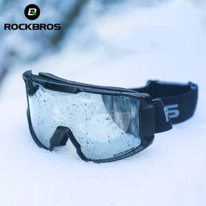 Ski Goggles Rockbros Antifog podwójne warstwy Ing Szklanki Uv400 Snowboard PC obiektyw Big Mask Men Men Kids 221123