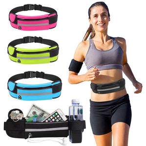 Bolsas de cintura Belt Homem Mulheres Moda Esporte Banana Bolsa Telefone Money On Handy Bum Bag Fanny Pack Color Travel Acessório 221124