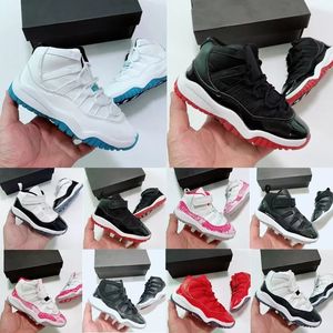 2022 Kids 11 Space Jam Bred Concord Gym Red Basketball Shoes Barn Boy Girls 11s Toddlers Birthday Present Youth Sports Midnight Navy Sneakers 22-35