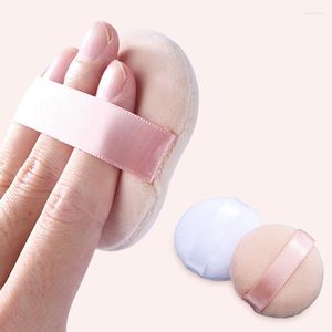 Makeup Sponges 1st Flocking Powder Puff Portable Facial Professional Round Soft Foundation Sponge Beauty Tool