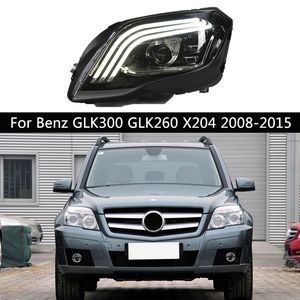 Araba Far LED Benz GLK300 GLK260 X204 Dinamik Salel Sinyal Kafa Lambası için Gündüz Çalışan Işık