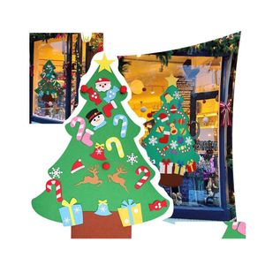 Christmas Decorations Christmas Decorations 1Set Diy Tree Ornaments Door Wall Hanging Children Gifts For 2022 Year Xmas Decoration D Dhml1