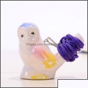 Party Favor Party Favor Creative Water Bird Whistle Christmas Clay Birds Ceramic Glazed Song Chirps Bath Time Kids Toys Gift Home De Dhtlo