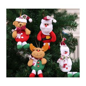 Noel Süslemeleri Noel Dekorasyonları Stil Noel Baba Kolye Ağacı Günlük İhtiyaçlar Süsler Çapıllar Damla Teslimat Ev G DHXJH