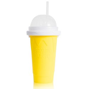 Dondurma Araçları Simmy Slushy Diy Smoothie Sincap fincan dondurulmuş dondurucu Sihirli Gıda Sınıfı Silikon İçecek Su Şişesi 221124