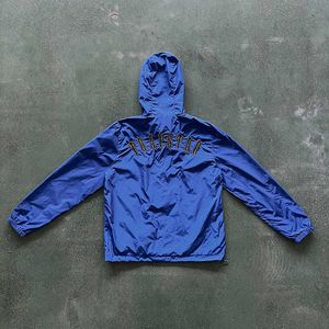 Nuovo abbagliante giacca da giacca a vento da donna da donna rivestire blu ghiaccio trapstar vestiti da capospalla ricamato