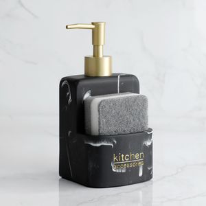 Liquid Soap Dispenser Kitchen Sink Countertop Hand Pump Bottle Caddy Sponge Holder Bathroom Counter Storage and Organization 221124