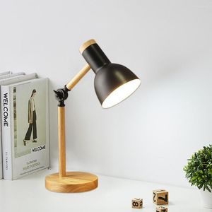 Table Lamps Nordic Wooden Folding Night Lights Energy Saving Creative Decoration Lamp Eye Protection Home Appliance For College Dormitory