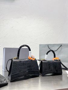 7A designer bag fashion totes handbags hourglass women half moon evening cross body stone leather Retro Letter Pendant luxury tote purse wallets Bags borsa sac