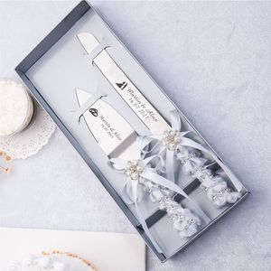 Other Event Party Supplies Personalized Wedding Resin Cake Knife Serving Set Custom Shovel Birthday Gift Decoration Tools 221124