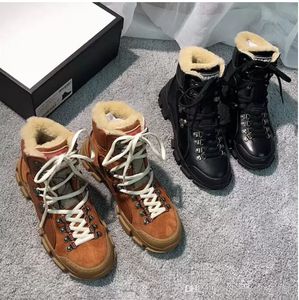 winter wool boots classic spring autumn fashion women High top shoes 100% leather thick bottom designer men Trainers platform woman Lace up Sneakers size 35-45