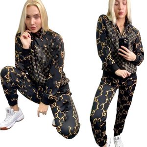 2024 Designer Tracksuits women Brand Outfits print two piece sets zipper jacket pants Jogging Suit Long Sleeve lady sweatsuit streetwear fall winter Clothes 9046-5