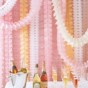 Party Decoration 3M Four Leaf Clover Paper Garlands Wedding Marriage Room Birthday Decorations Layout Shop Windows Flower HG0186