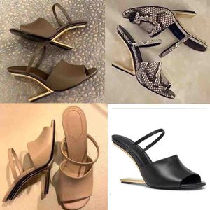 Luxury Woman First sandalo con zeppa scarpe décolleté firmate Nero bianco pelle di vitello nuda velluto 105mm stivali con tacco alto pelle di pecora 35-42 scatola