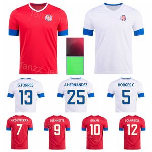 National Team Costa Rica Soccer Jersey 2022-23 World Cup Fuller Duarte Campbell Calvo Tejeda Navas Matarita Aguilera Bryan Zamora Martinez Football Shirt Kits