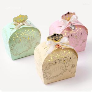 Present Wrap 20st European Style Bronzing Crown Box Creative Korean Small Food White Card Packaging Color