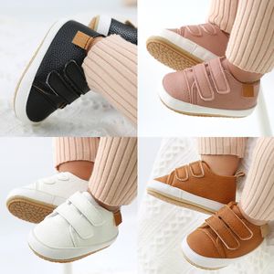First Walkers Baby Shoes born Boys Sneaker Girls Kids Toddlers PU Leather Soft Soles Sneakers 018 Months 221124