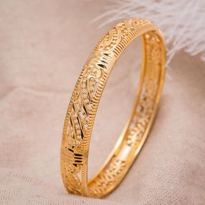 Braccialetti di modo del braccialetto dei braccialetti del polsino di colore del rame dell'oro di alta qualità delle donne del braccialetto 1Pcs per il commercio all'ingrosso dei monili