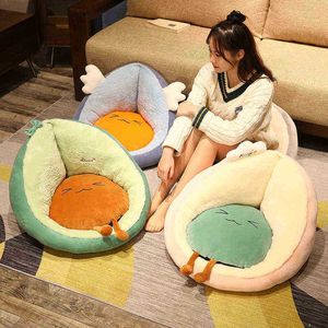 Avocado Crown Angel Clouds Plush Seat Cushion Indoor Floor Filled Sofa Colorful Animal Decor Cushion For ldren Grownups Gift J220729