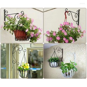 Clothing Storage Wall-Mounted Hook Flower Stand Decoration Wall Hanging Basket Bracket Simple Pot Holder Wire Creative Rack